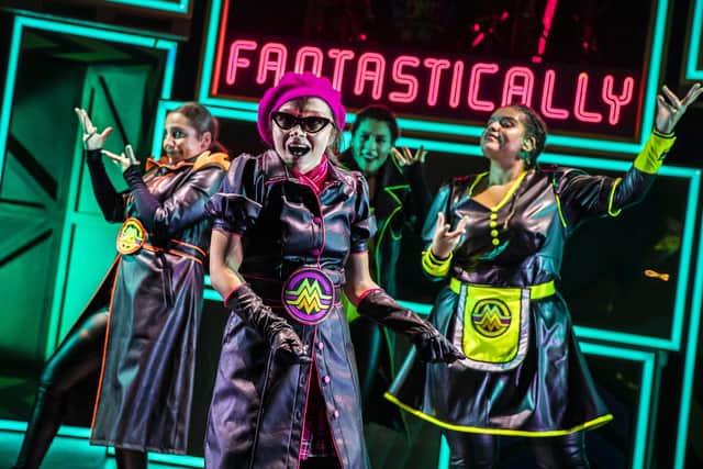 Fantastically Great Women is at Chichester Festival Theatre, January 2022. Frances Mayli McCann and cast. Picture by Pamela Raith