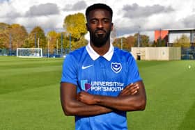 Jordy Hiwula has penned a short-term deal at Pompey. Picture: Portsmouth FC