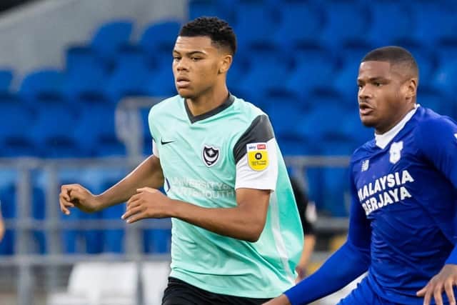 Colby Bishop was full of praise for Spurs loanee Dane Scarlett after he made his Pompey league debut on Saturday.