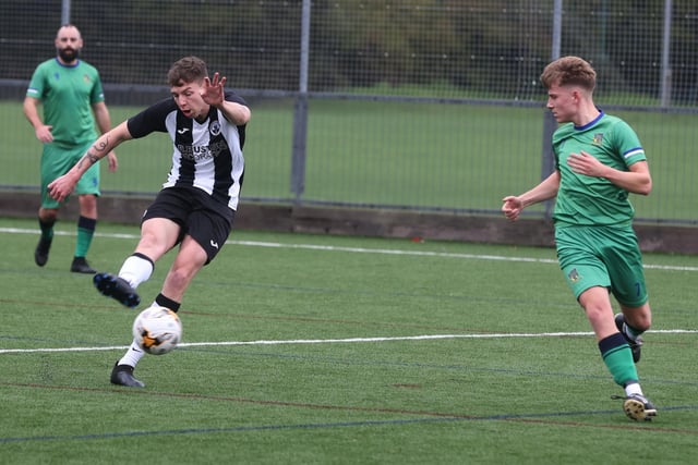 Cowplain (green) v Emsworth. Picture: Sam Stephenson