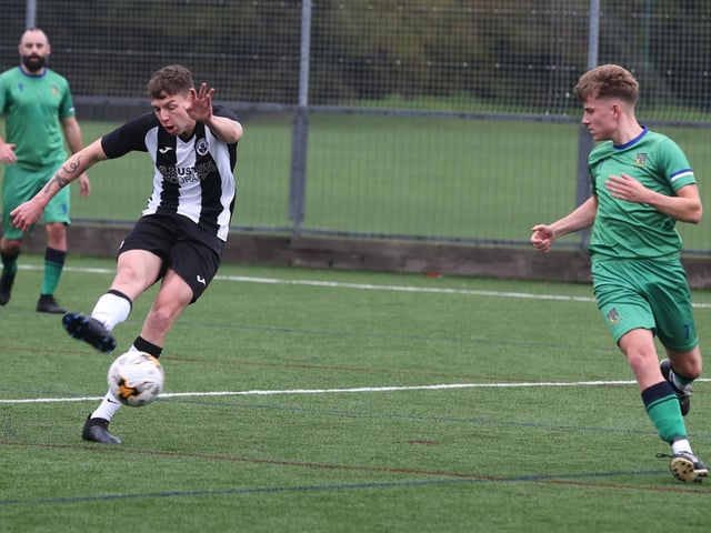Cowplain (green) v Emsworth. Picture: Sam Stephenson