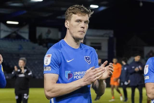 Sean Raggett's current Pompey contract expires this month.   Picture: Jason Brown