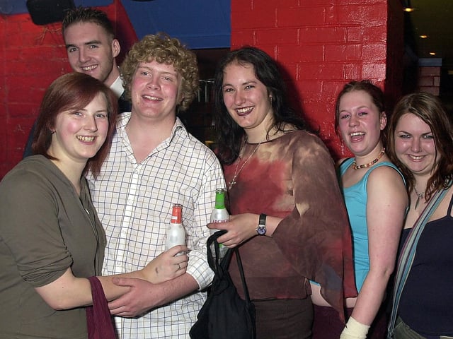 Clubbers having a good time at Subway in Club EQ at Granada Road, Southsea in the 00s.
