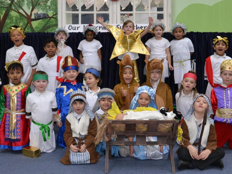 Students in Foxes, Squirrels and Fieldmice classes at Devonshire Infant School, Southsea, came together to perform a nativity show. Picture: Submitted