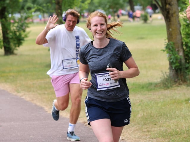 Race For Life event in Southsea, Hampshire. Pictured is action from the event.Sunday 30th June 2024.Picture: Sam Stephenson.