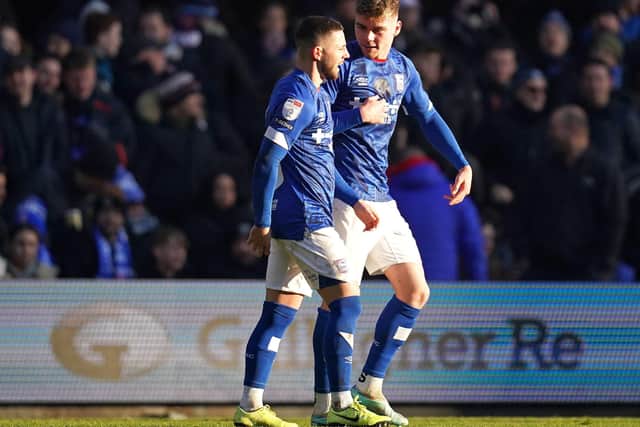 Conor Chaplin bagged two goals against Peterborough today. Photo credit should read: John Walton/PA Wire.