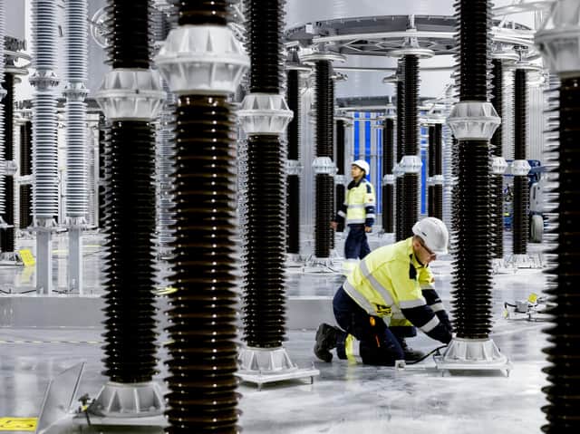 An image provided by Aquind of inside an existing converter station. Picture: ABB