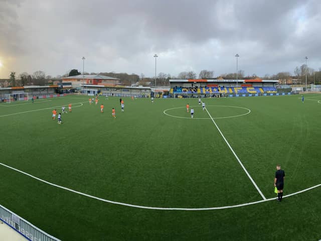 Hawks have had to postpone three National League South games due to a positive Covid-19 test result among their non-playing staff. Pic: Kieron Louloudis.