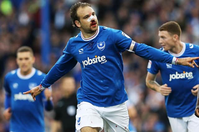 Brett Pitman started up front for Pompey Legends in the Lee Rigby Memorial Cup.   Picture: Joe Pepler/Digital South