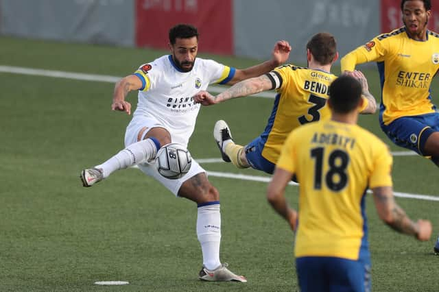 Stefan Payne made his Hawks debut in the defeat to St Albans at Westleigh Park Picture: Dave Haines