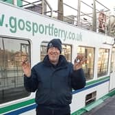 Darryl Cranstone has celebrated working with the Gosport Ferry for the past 40 years.