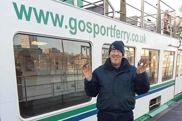 Darryl Cranstone has celebrated working with the Gosport Ferry for the past 40 years.