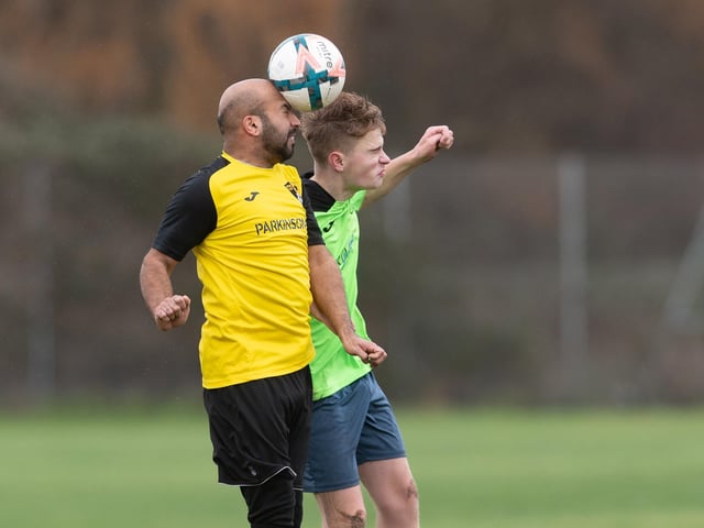 Bedhampton Village A (green) v Fratton Trades Reserves. Picture by Keith Woodland