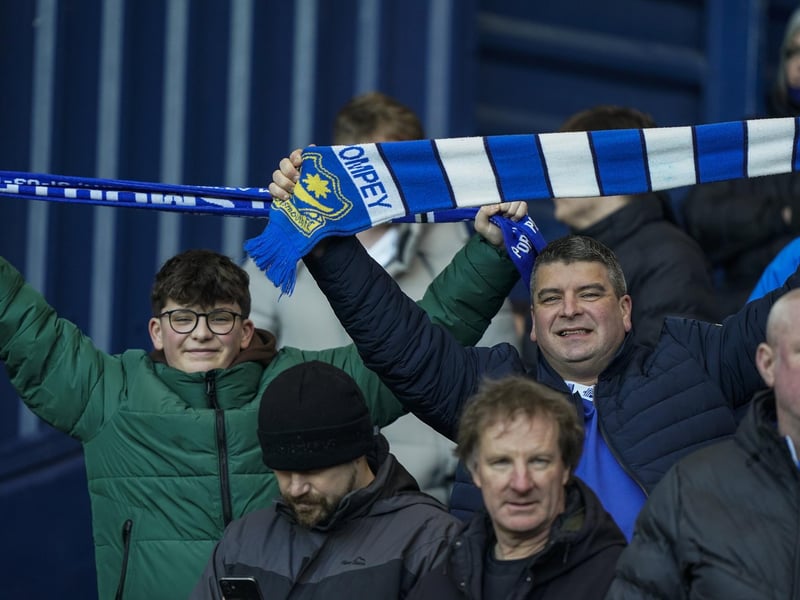Enjoying Pompey's first trip to West Brom in more than 16 years.