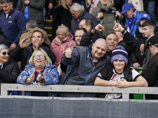 Pompey fans didn't have far to travel to the game at Wycombe.
