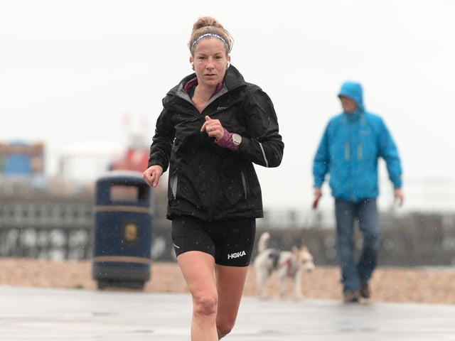 A competitor in the Southsea parkrun. Picture: Keith Woodland (010421-29)