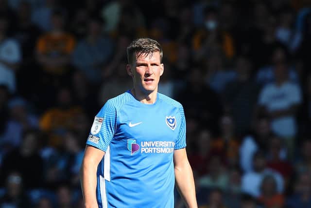 Paul Downing is departing Fratton Park on loan to Rochdale for the remainder of the season. Picture: Joe Pepler