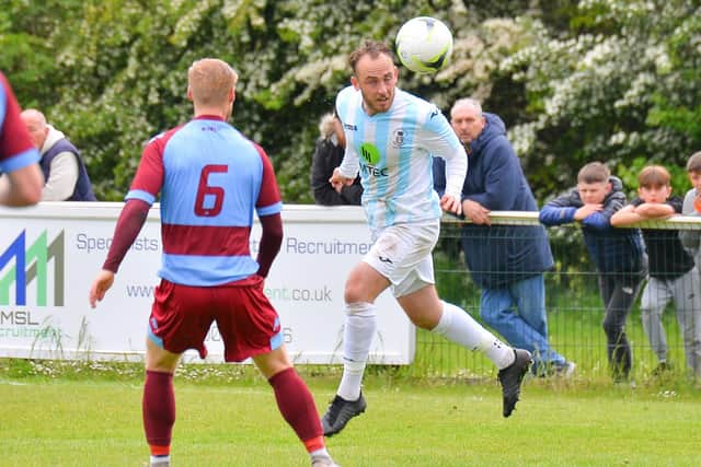 Elliott Turnbull in action for US Portsmouth during the Wessex League Cup final. Picture: Martyn White.