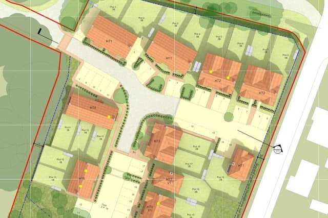 Layout of the approved plans for land off Rookery Avenue in Swanwick. Picture: Williams Lester Architects/FBC planning portal