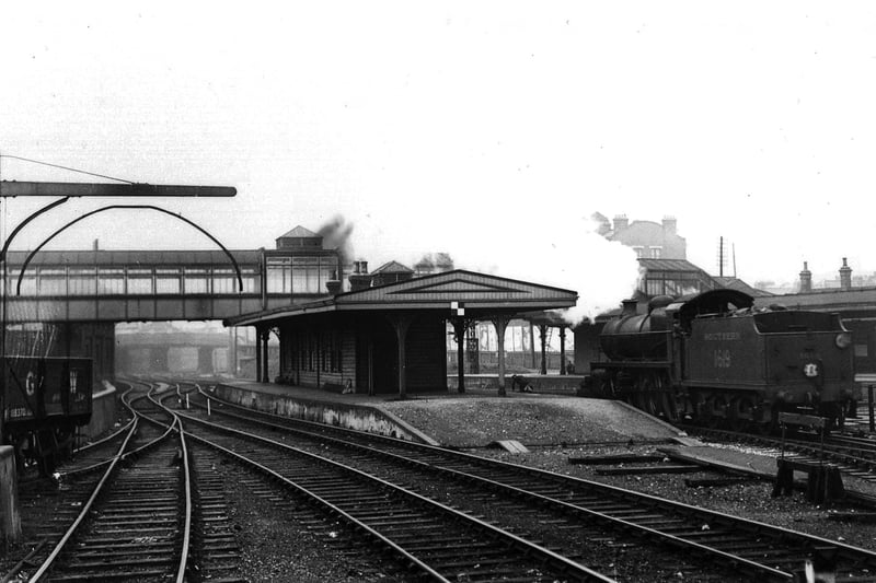 The Southsea branch line platform at Fratton Station. Taken out of use in 1914.