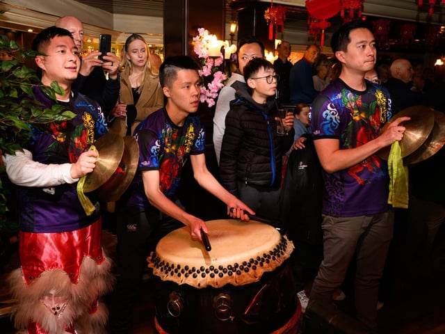 Compass Rose has celebrated the Chinese New Year with a dragon dance.
Picture: Keith Woodland (100221-31)