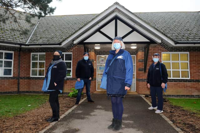 The Portsmouth NHS Covid-19 Vaccination Centre at Hamble House based at St James Hospital is set to open on Monday, February 1.

Pictured is: Street Pastors (l-r) Mary Ecclestone, Nigel Fisher, Jackie Hunt and Tessa Most.

Picture: Sarah Standing (310121-1841)