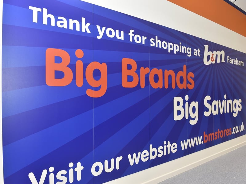 B&M opened in Southampton Road Retail Park in Titchfield, on Saturday, December 2, 2023.

Picture: Sarah Standing (011223-2878)