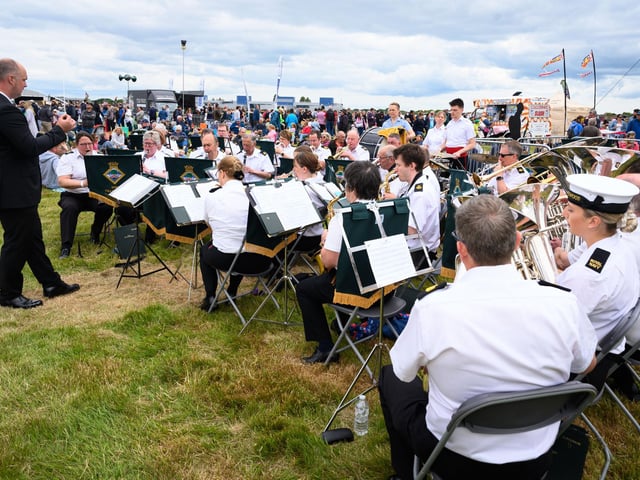 Pictured is: HMS Collingwood Volunteer Band
Picture: Keith Woodland (080621-71)