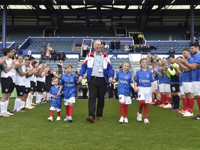 Pompey Legends v Alan Knight Celebrity XI in a charity fundraising match at Fratton Park on Bank Holiday Monday.  Picture: Sarah Standing (050525-2704)