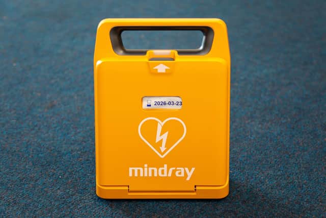 One of the two defibrillators donated by Elizabeth Humphries Picture: Mike Cooter (240921)