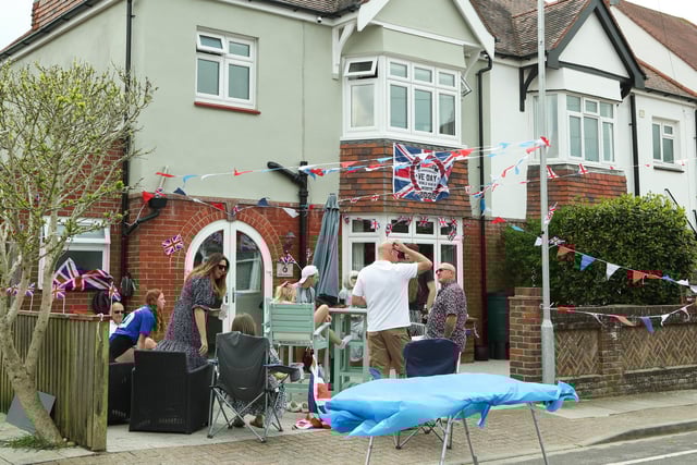 Mulberry Avenue's VE Day street party held on Saturday, May 3, 2025.