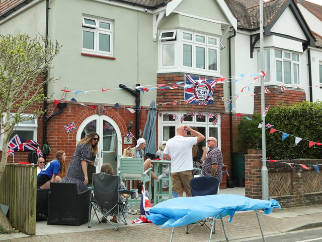 Mulberry Avenue's VE Day street party held on Saturday, May 3, 2025.