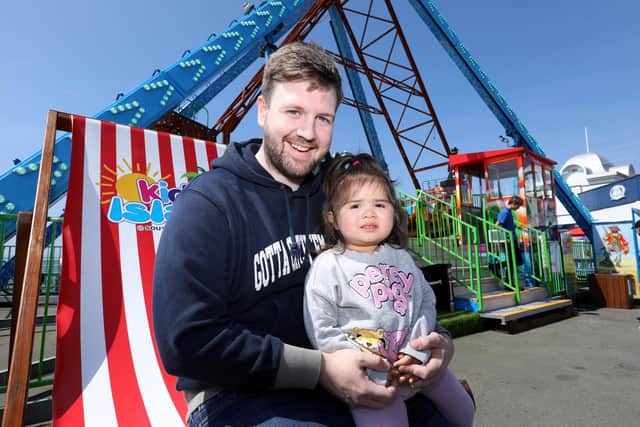 Matthew Worth and his daughter, Skye, 1. Kidz Island, South Parade Pier, Southsea
Picture: Chris Moorhouse