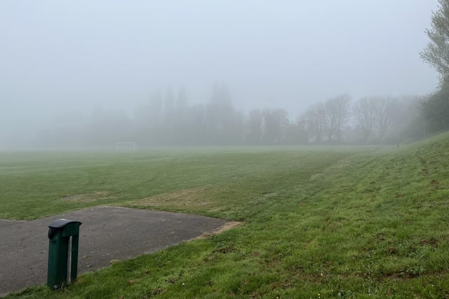 Heavy fog has blanketed Portsmouth this morning.