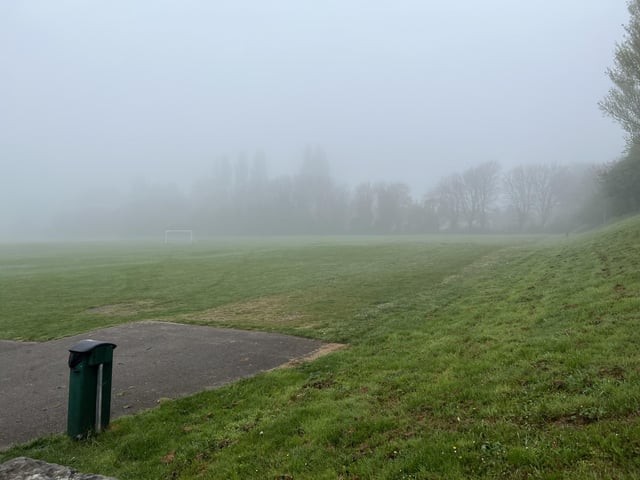 Heavy fog has blanketed Portsmouth this morning.