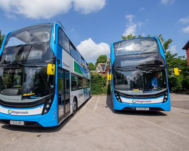 Bus travel in Portsmouth is free today.