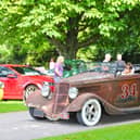 Car entering Custom and American Show