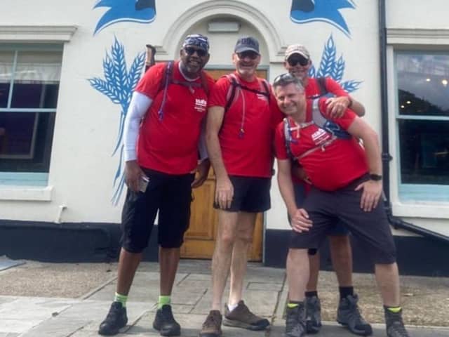 The group of Fareham veterans will hike 50 miles in aid of an armed forces charity.