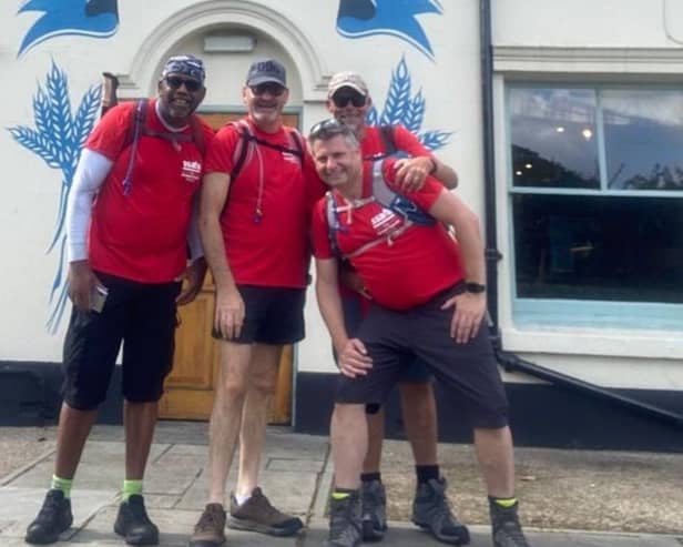 The group of Fareham veterans will hike 50 miles in aid of an armed forces charity.