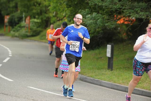 Anthony Wood running the Eastleigh 10k in August.