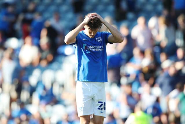 Pompey's players were met with a chorus of boos following the defeat to Cambridge United  Photograph:PinPep Media / Joe Pepler