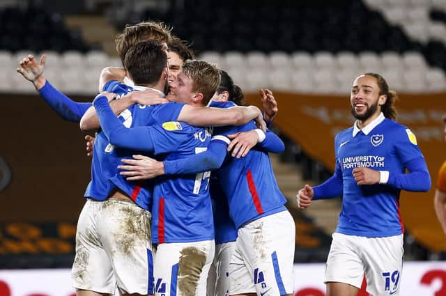 Pompey are awaiting the outcome from testing their full playing squad for coronavirus. Picture: Daniel Chesterton/phcimages.com
