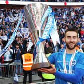 Ben Close lifted the EFL Trophy a year-and-a-half before his departure.   Picture: Joe Pepler