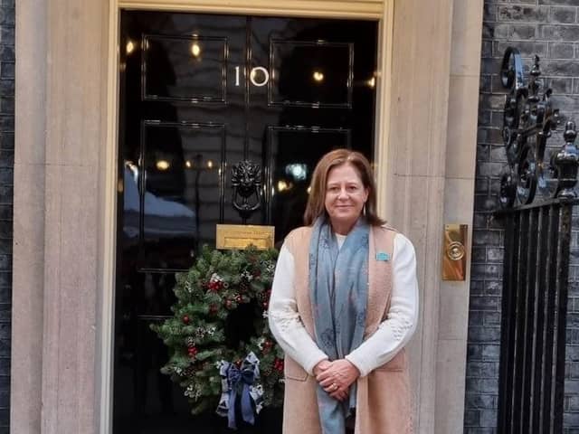 Susan Bonnar, the Lee-on-the-Solent business woman behind The British Craft house, was invited to a festive event at the prime minister's home in Downing Street.