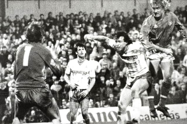 MAGIC MOMENT: Alan Biley scores for Pompey