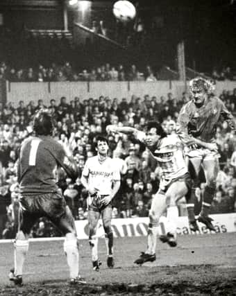 MAGIC MOMENT: Alan Biley scores for Pompey
