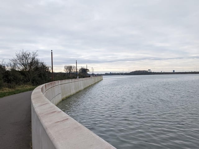 There is a flat and well-lit 1.2 mile route from Hilsea Lido to the Mountbatten Centre which is popular with runners. It can be extended or reduced as you see fit and can provide some great views across Tipner lake.