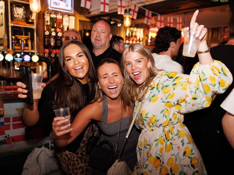 Fans watching England - Switzerland match at the Lord John Russell. Picture: Marcin Jedrysiak