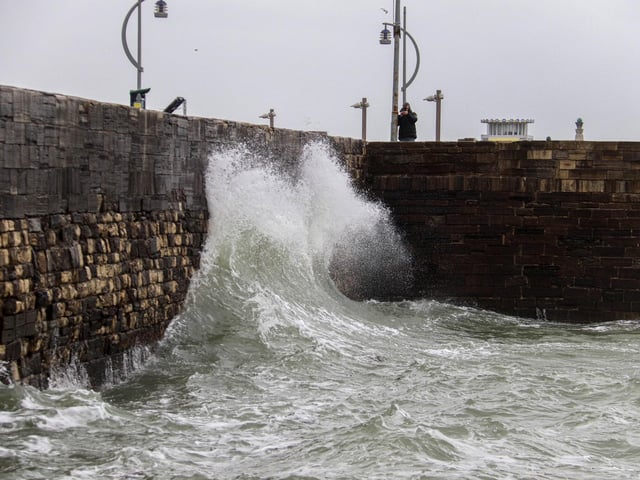 Storm in Southsea and Old Portsmouth.Picture: Habibur Rahman