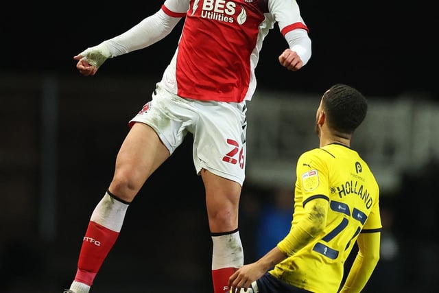 Following his red card against Millwall in the EFL Trophy, Johnson was loaned to Fleetwood for the entirety of the season. Since joining the Cod Army, he's been an evergreen by making 35 league appearances as Stephen Crainey's side maintained their League One status.   Picture: Richard Heathcote/Getty Images